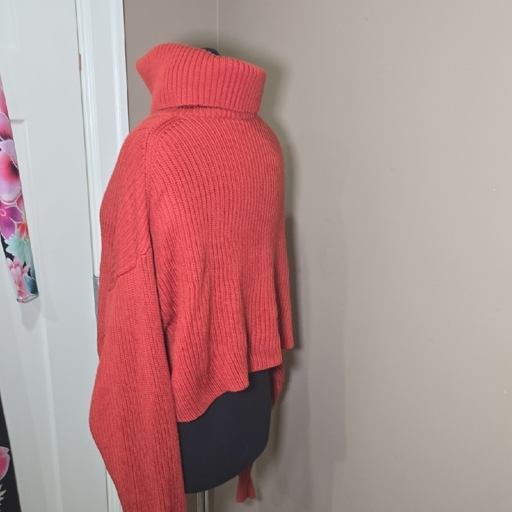 NWT BABATON 100% Merino Wool Cozy Coral Turtleneck Sweater - Picture 4 of 6